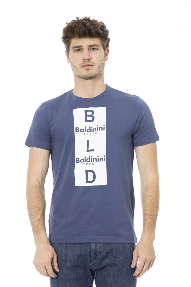 Baldinini Trend Blue Cotton T-Shirt