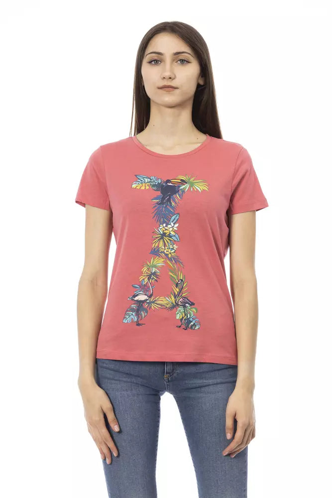 Trussardi Action Fuchsia Cotton Tops & T-Shirt | Regal Royce
