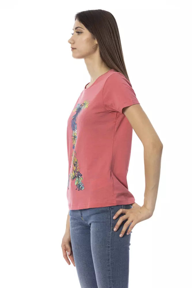 Trussardi Action Fuchsia Cotton Tops & T-Shirt | Regal Royce