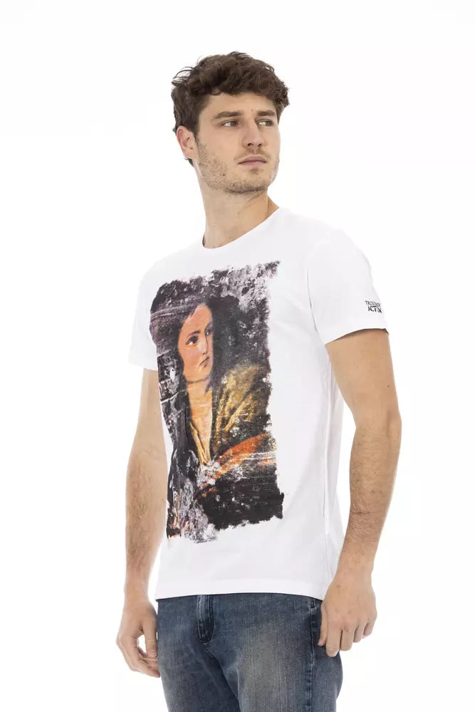 Trussardi Action White Cotton Men's T-Shirt | Regal Royce