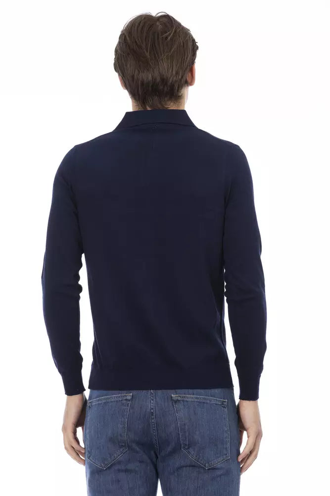 Baldinini Trend Blue Cotton Shirt