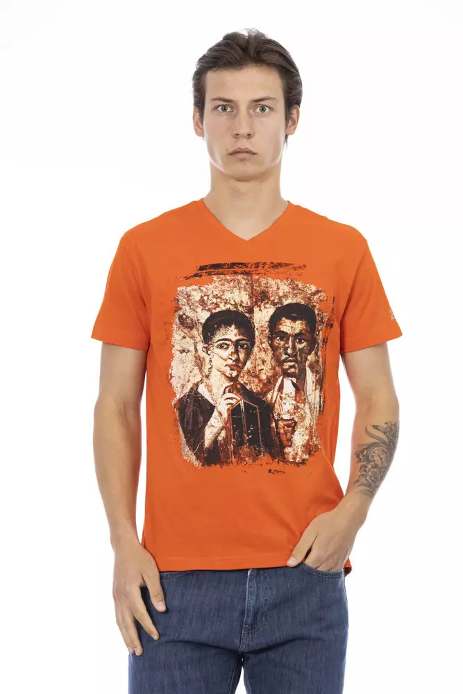 Trussardi Action Orange Cotton T-Shirt