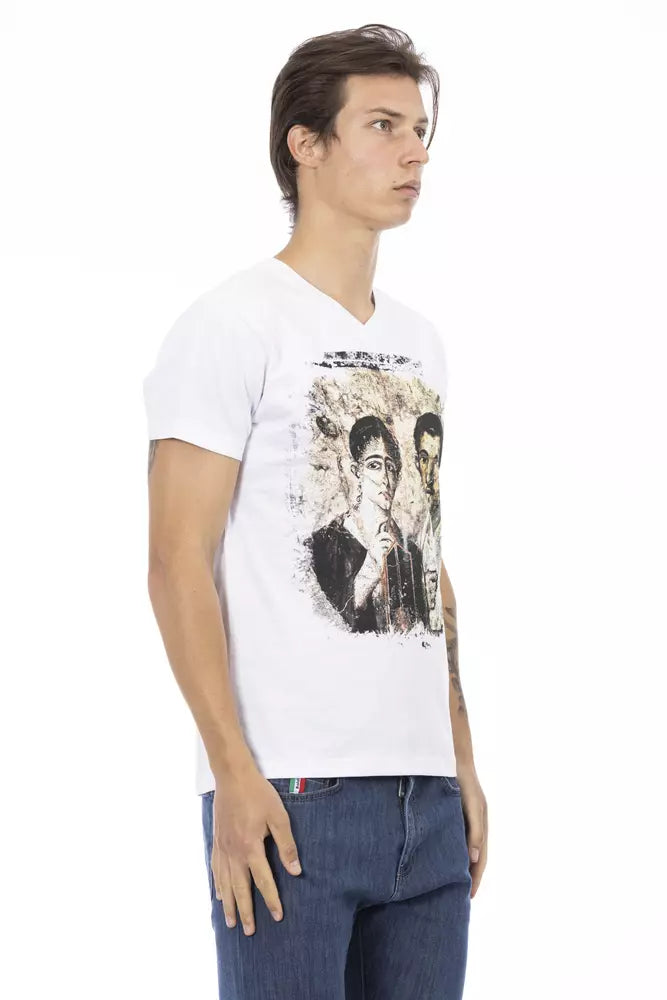 Trussardi Action White Cotton T-Shirt | Regal Royce