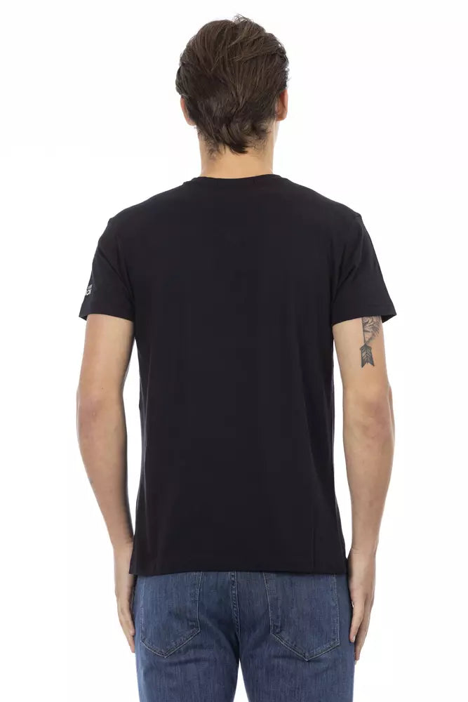 Trussardi Action Black Cotton Men's T-Shirt | Regal Royce