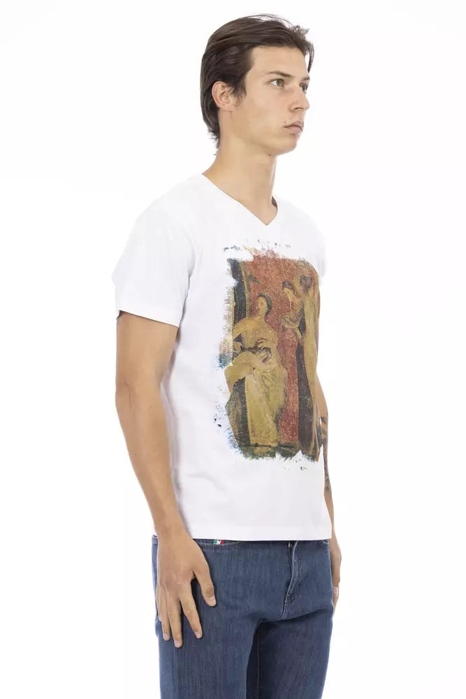 Trussardi Action White Cotton Men's T-Shirt | Regal Royce