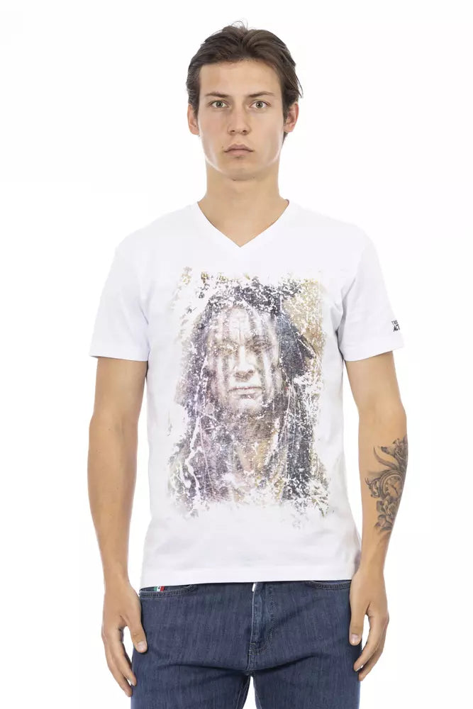 Trussardi Action White Cotton T-Shirt