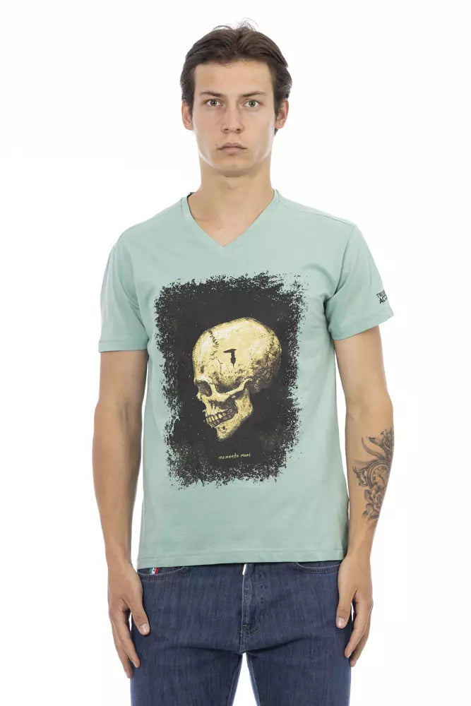 Trussardi Action Green Cotton T-Shirt