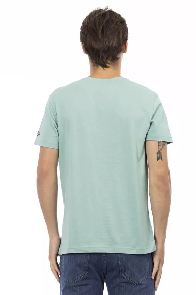 Trussardi Action Green Cotton T-Shirt