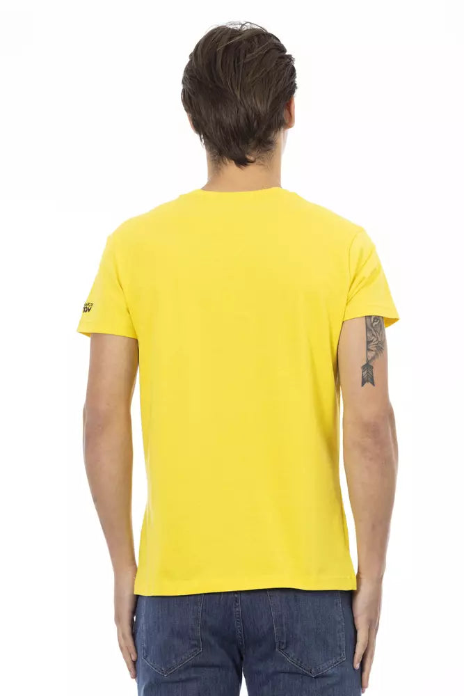 Trussardi Action Yellow Cotton T-Shirt