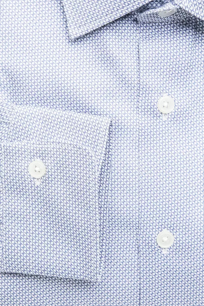Robert Friedman Light Blue Cotton Men Shirt | Regal Royce