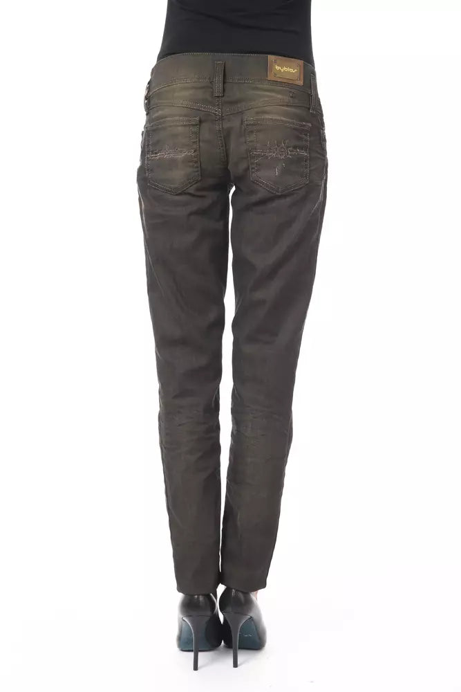 BYBLOS Black Cotton Women Jeans | Regal Royce