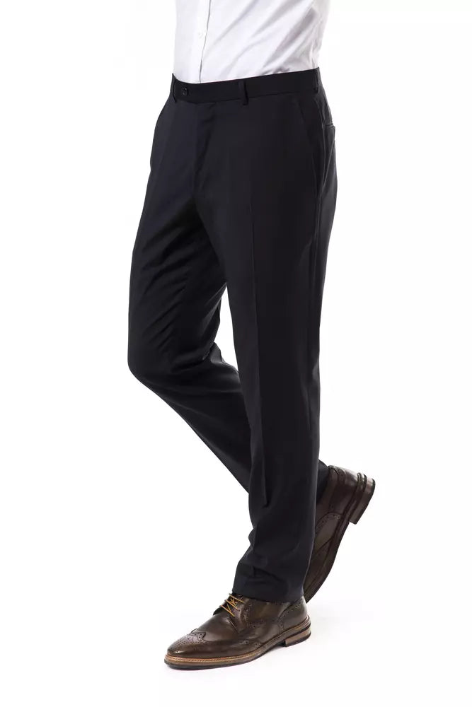 Uominitaliani Gray Wool Men Pants | Regal Royce