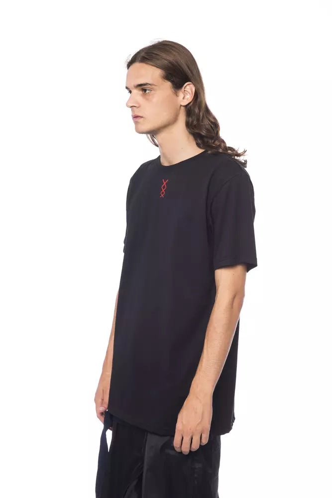 Nicolo Tonetto Black Cotton Men T-Shirt | Regal Royce
