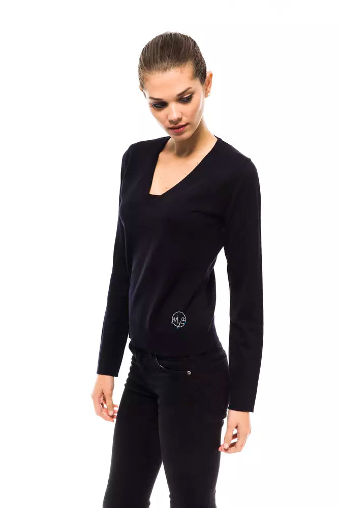 Montana Blu Blue Wool Women Sweater | Regal Royce