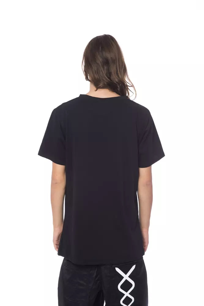 Nicolo Tonetto Black Cotton Men T-Shirt | Regal Royce