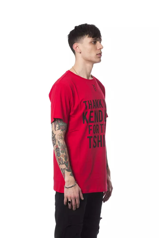 Nicolo Tonetto Red Cotton Men's T-Shirt | Regal Royce