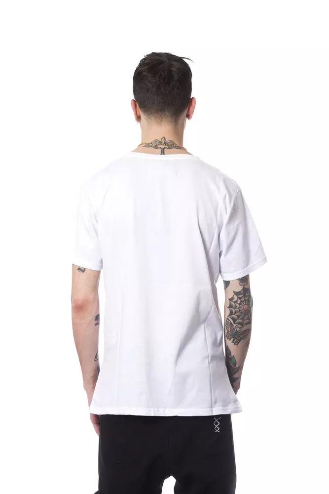 Nicolo Tonetto White Cotton Men T-Shirt | Regal Royce