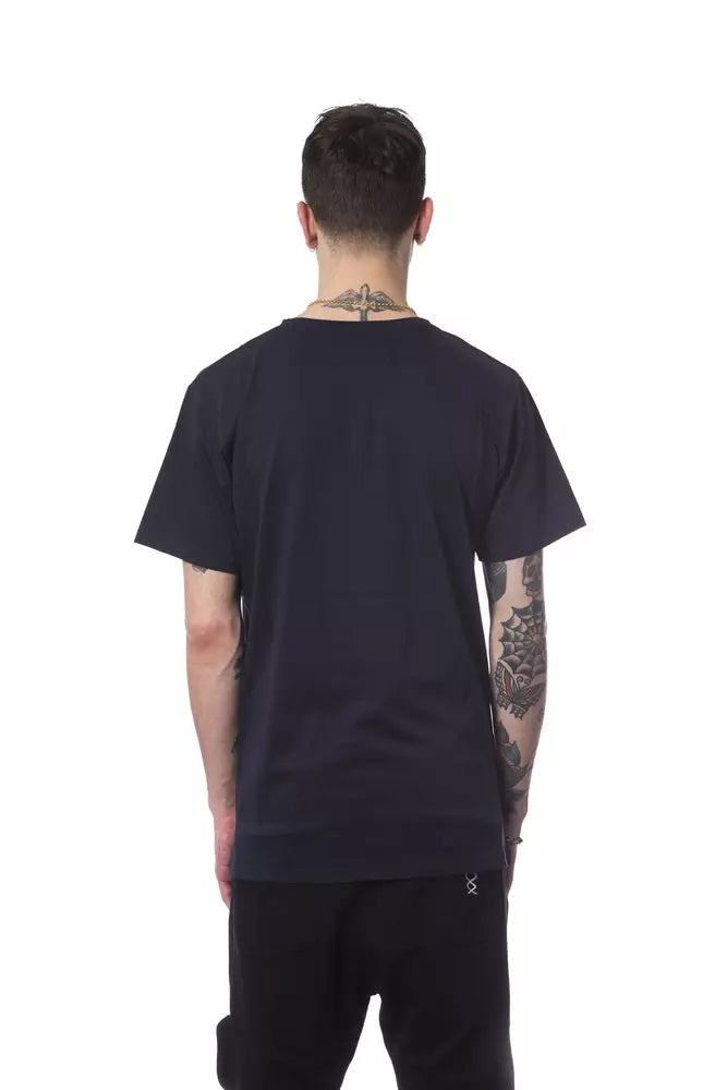 Nicolo Tonetto Blue Cotton Men T-Shirt | Regal Royce