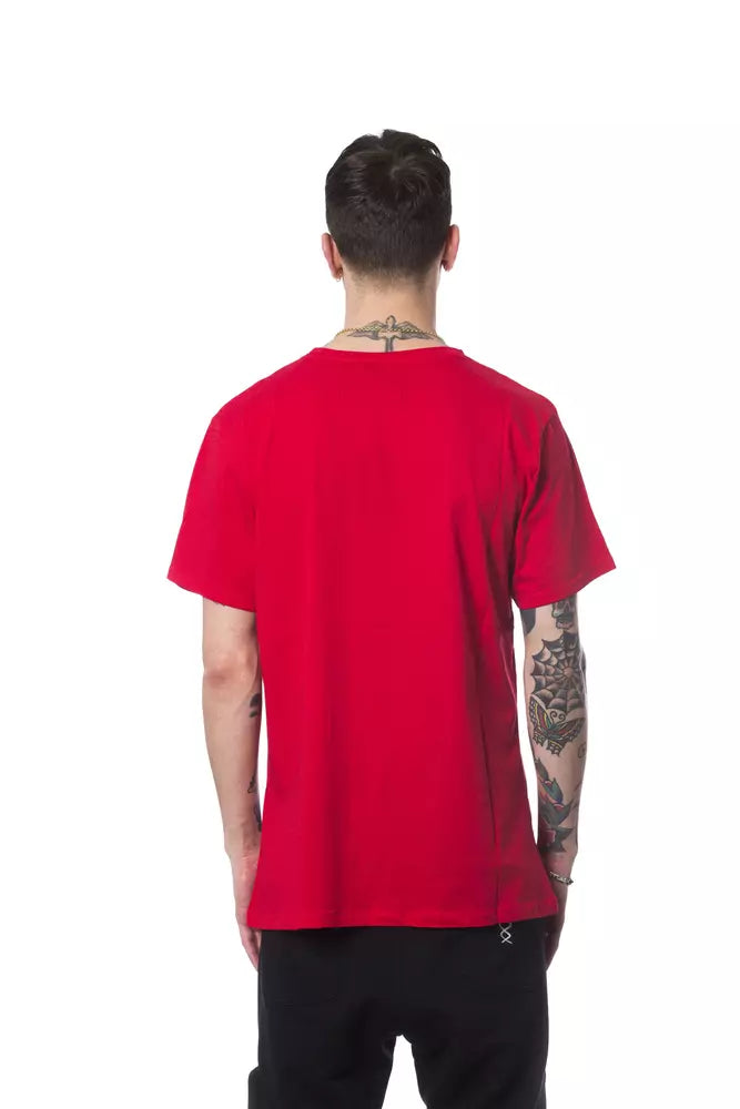 Nicolo Tonetto Red Cotton Men's T-Shirt | Regal Royce