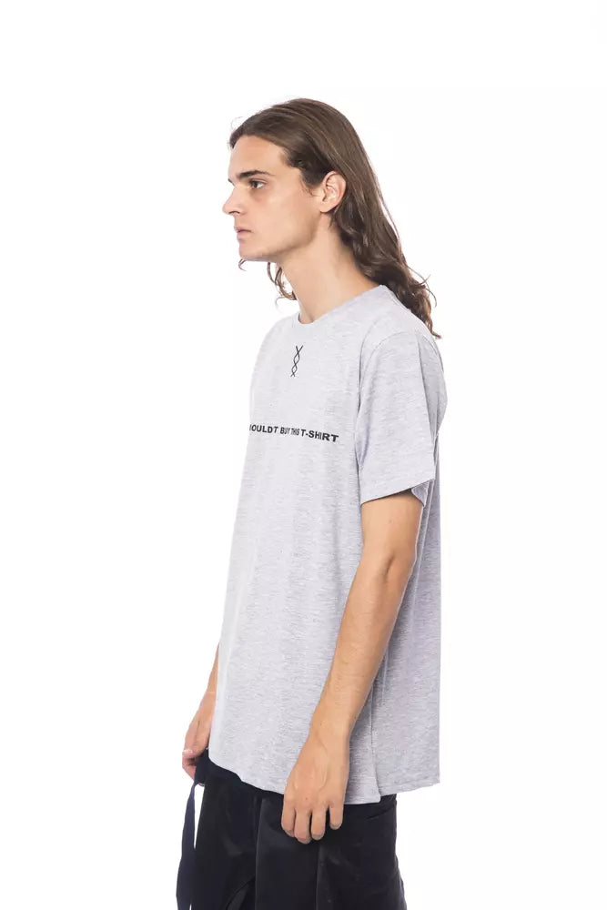 Nicolo Tonetto Gray Cotton T-Shirt