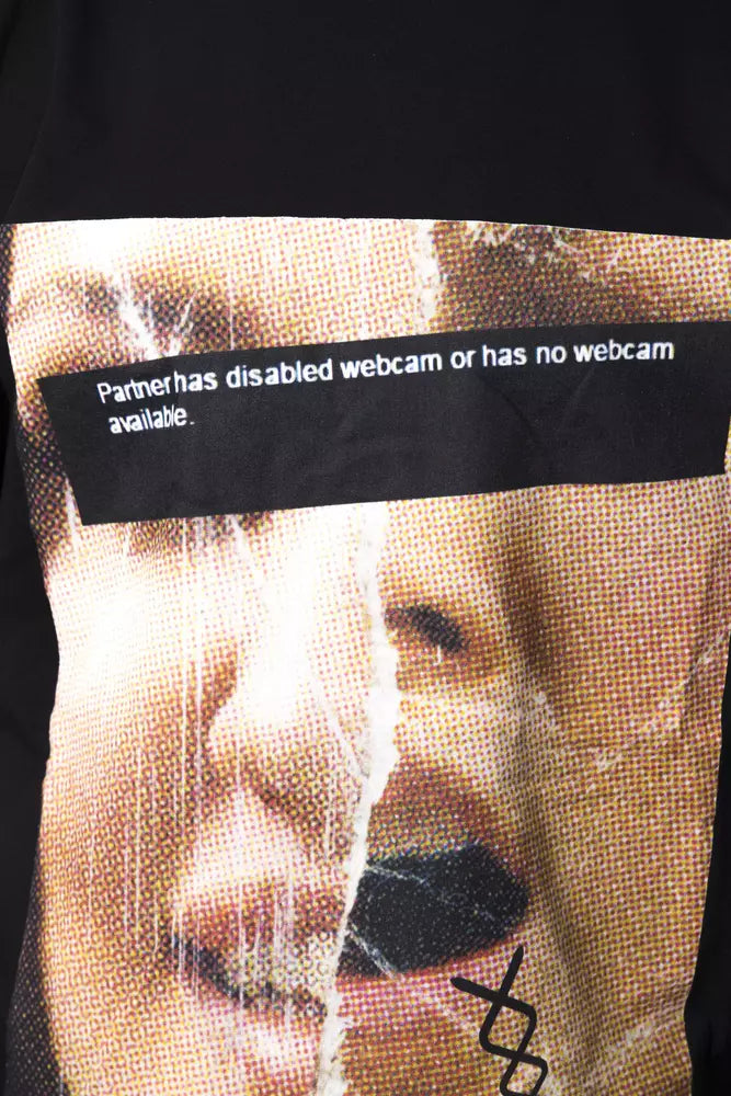 Nicolo Tonetto Black Cotton Men T-Shirt | Regal Royce