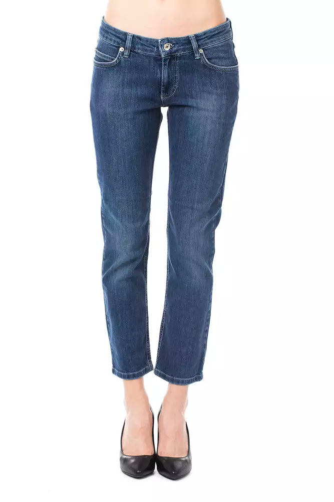 Ungaro Fever Light Blue Cotton Women Jeans | Regal Royce