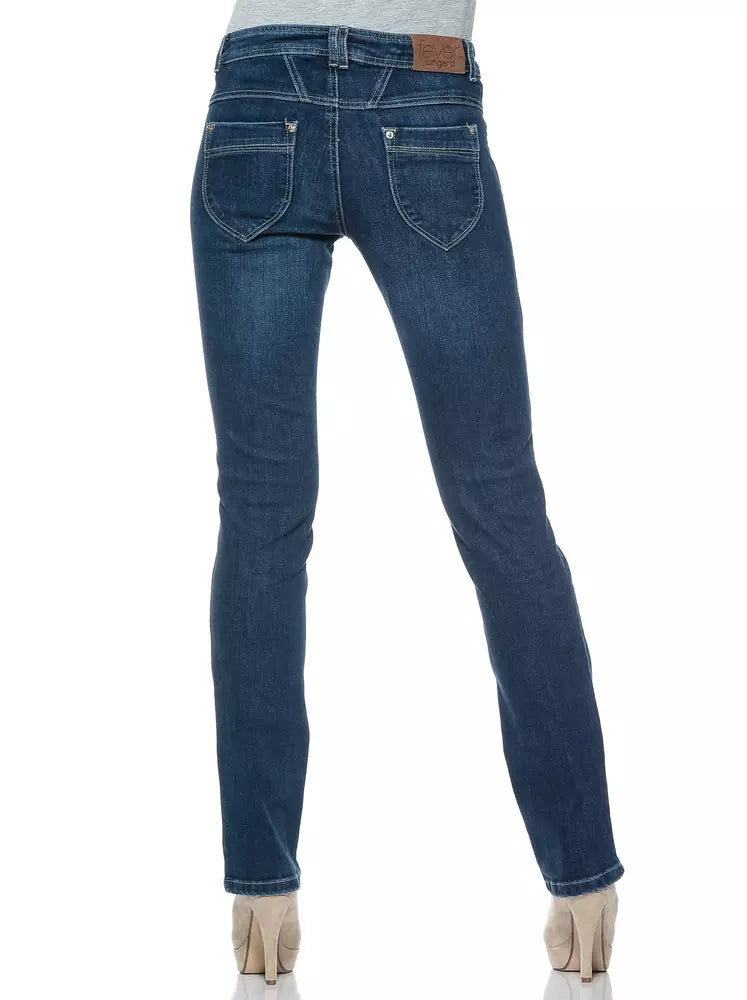 Ungaro Fever Blue Cotton Women Jeans | Regal Royce