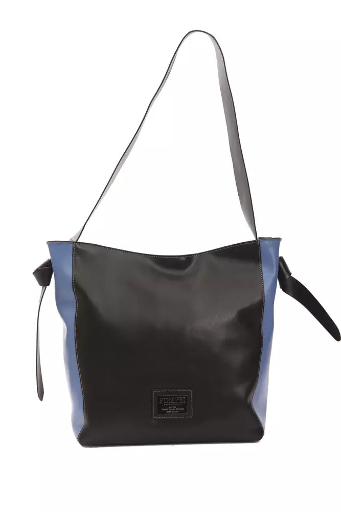 Pompei Donatella Black Leather Women Shoulder Bag | Regal Royce
