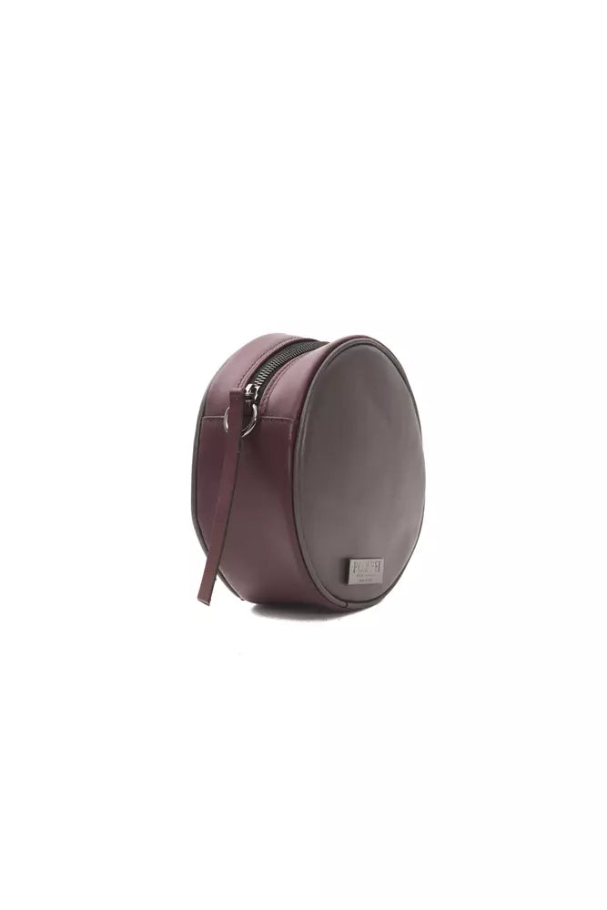 Pompei Donatella Burgundy Leather Crossbody Bag | Regal Royce