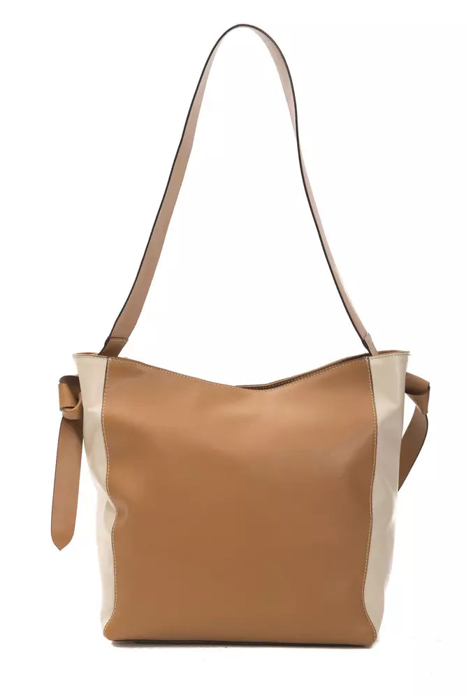 Pompei Donatella Brown Leather Shoulder Bag | Regal Royce