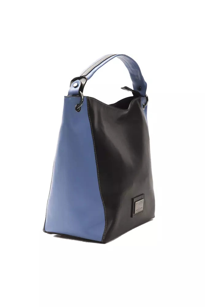 Pompei Donatella Black Leather Women Shoulder Bag | Regal Royce