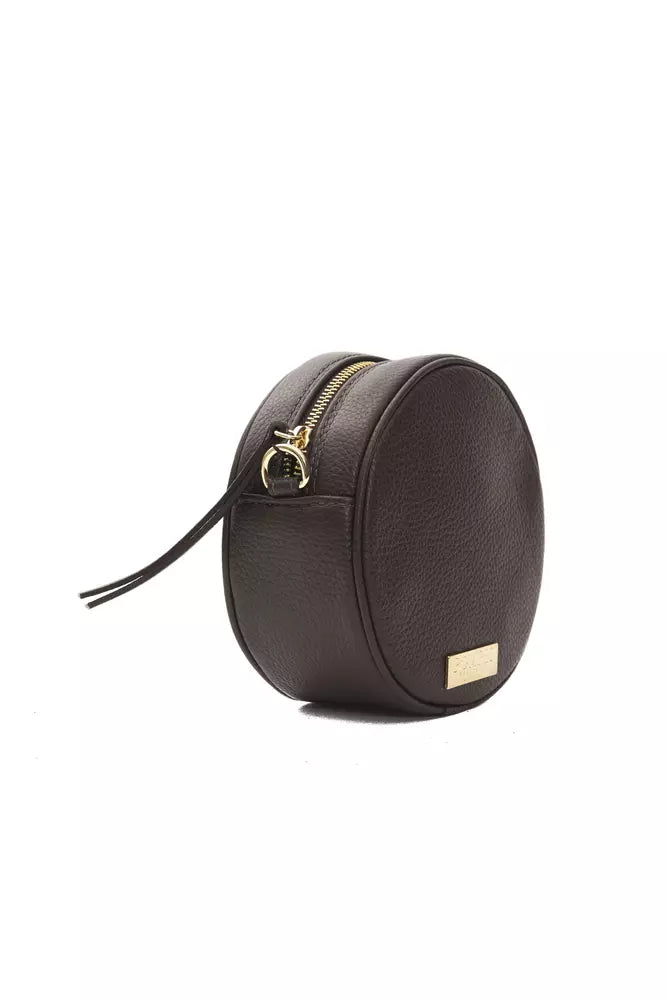 Pompei Donatella Brown Leather Women Crossbody Bag | Regal Royce