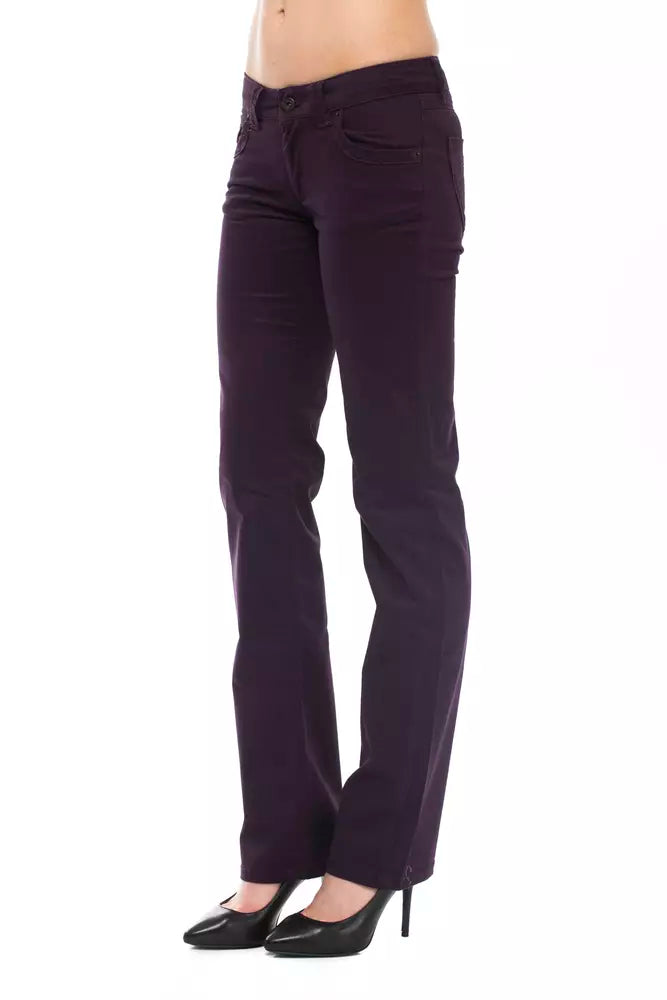 Ungaro Fever Purple Cotton Women Pant
