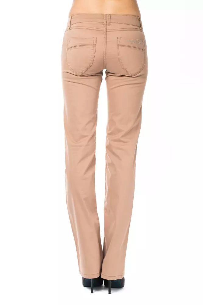 Ungaro Fever Beige Cotton Women's Jean | Regal Royce