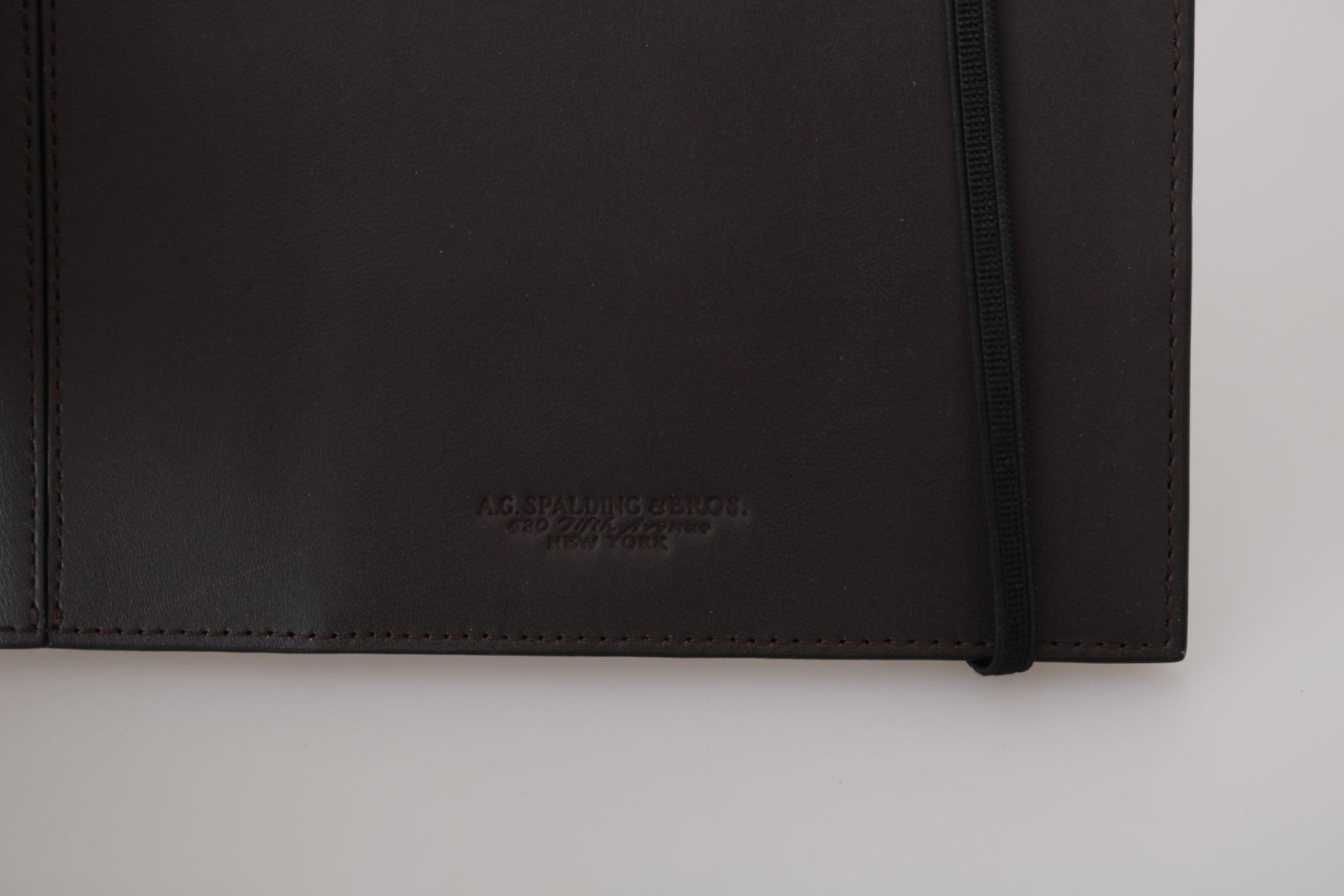 A.G. Spalding & Bros Black Leather Bifold Travel Holder Logo Wallet | Regal Royce