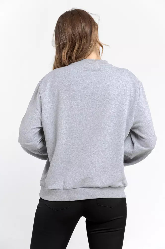 Trussardi Gray Cotton Women Sweatshirt | Regal Royce