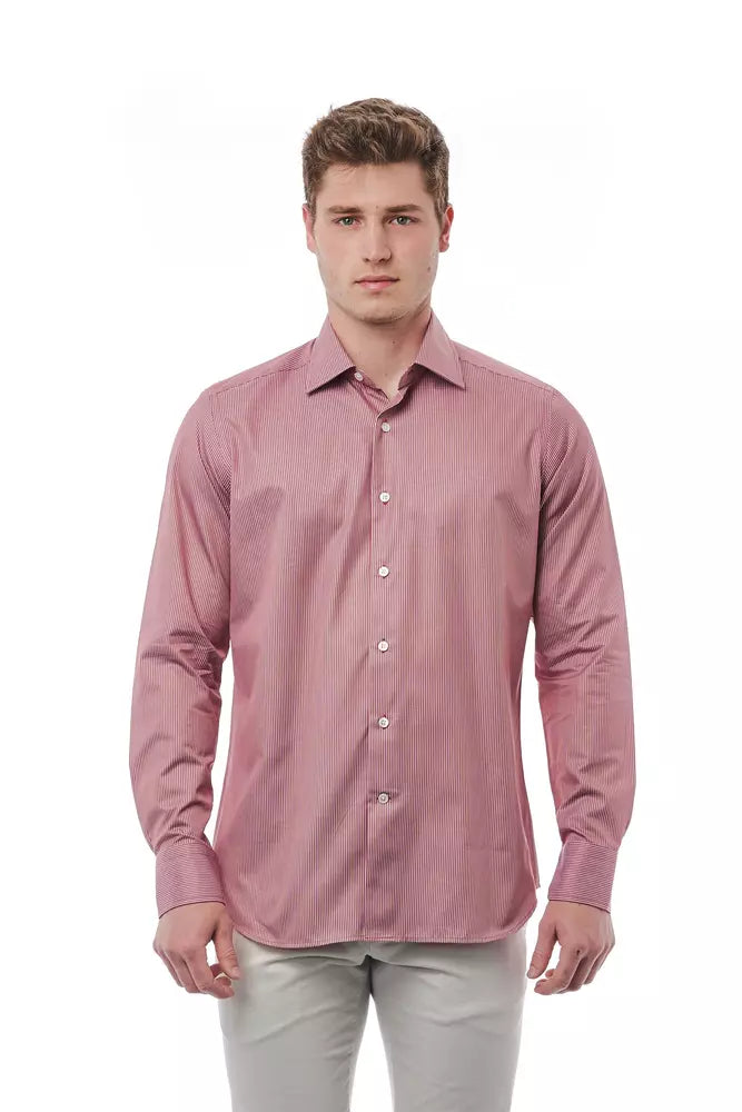 Bagutta Red Cotton Men Shirt | Regal Royce