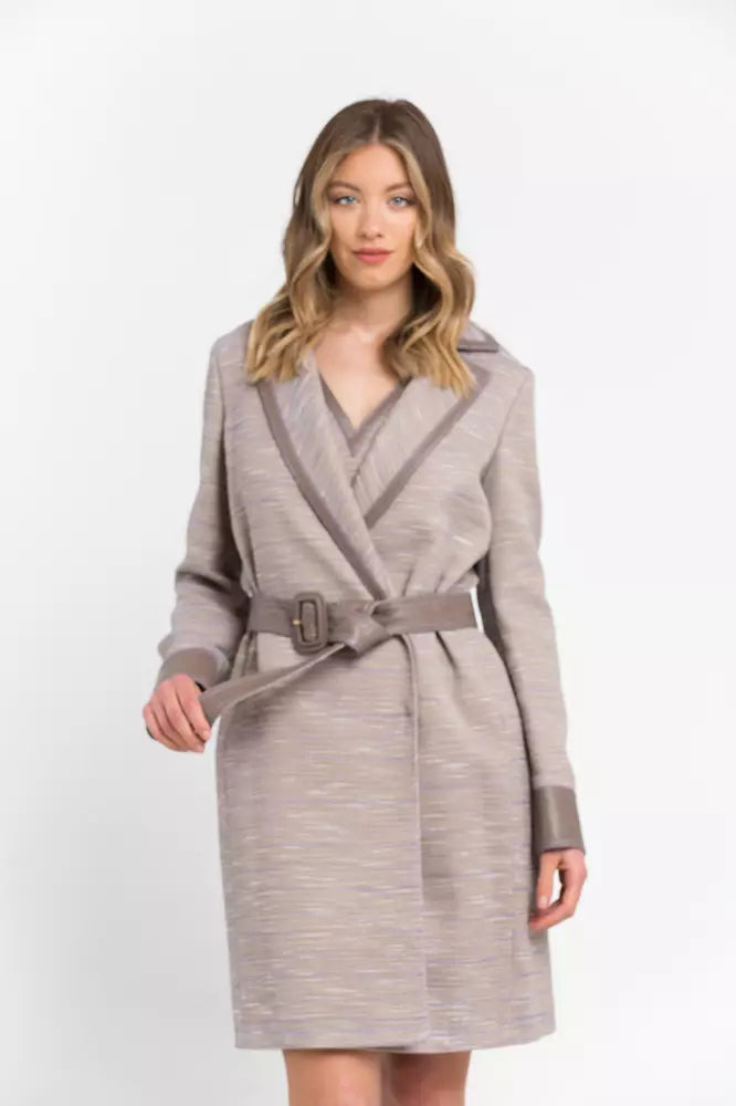 Trussardi Beige Cotton Women Coat | Regal Royce