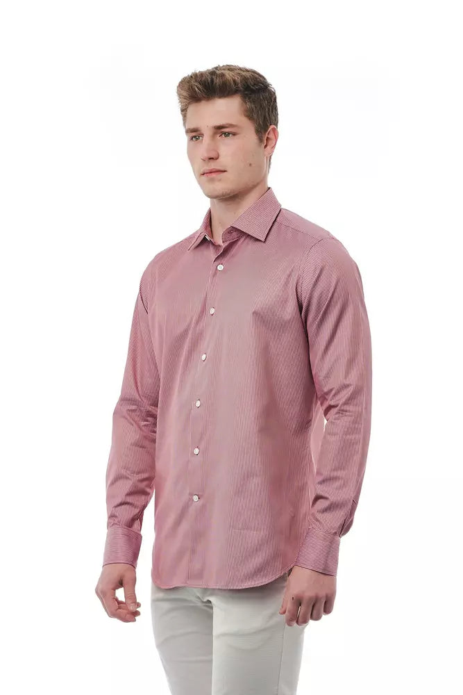 Bagutta Red Cotton Men Shirt | Regal Royce