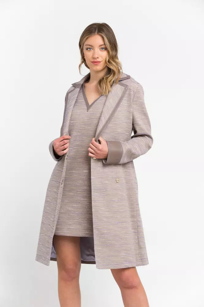 Trussardi Beige Cotton Women Coat | Regal Royce