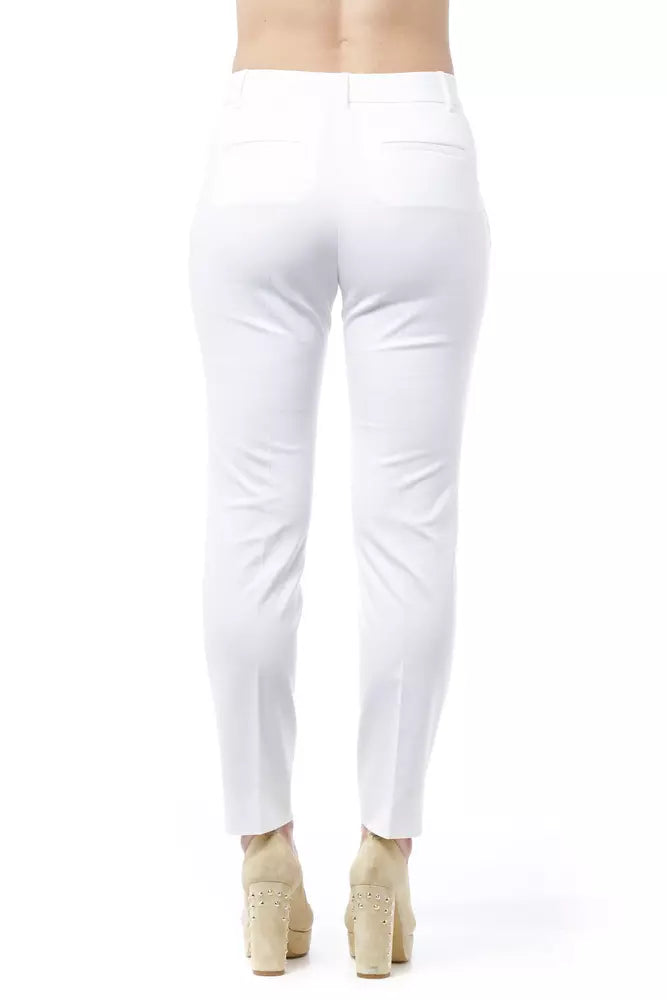 Peserico White Cotton Jeans & Pants | Regal Royce