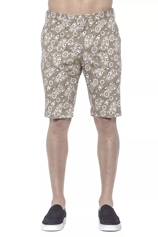 PT Torino Beige Cotton Men Bermuda Shorts | Regal Royce