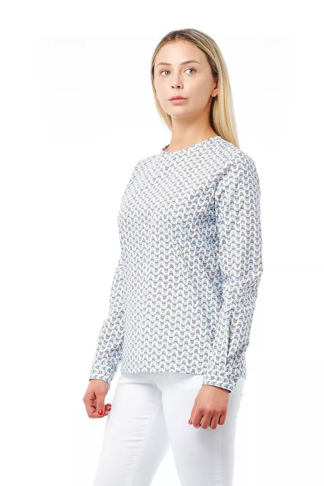 Bagutta White Cotton Women Blouse | Regal Royce