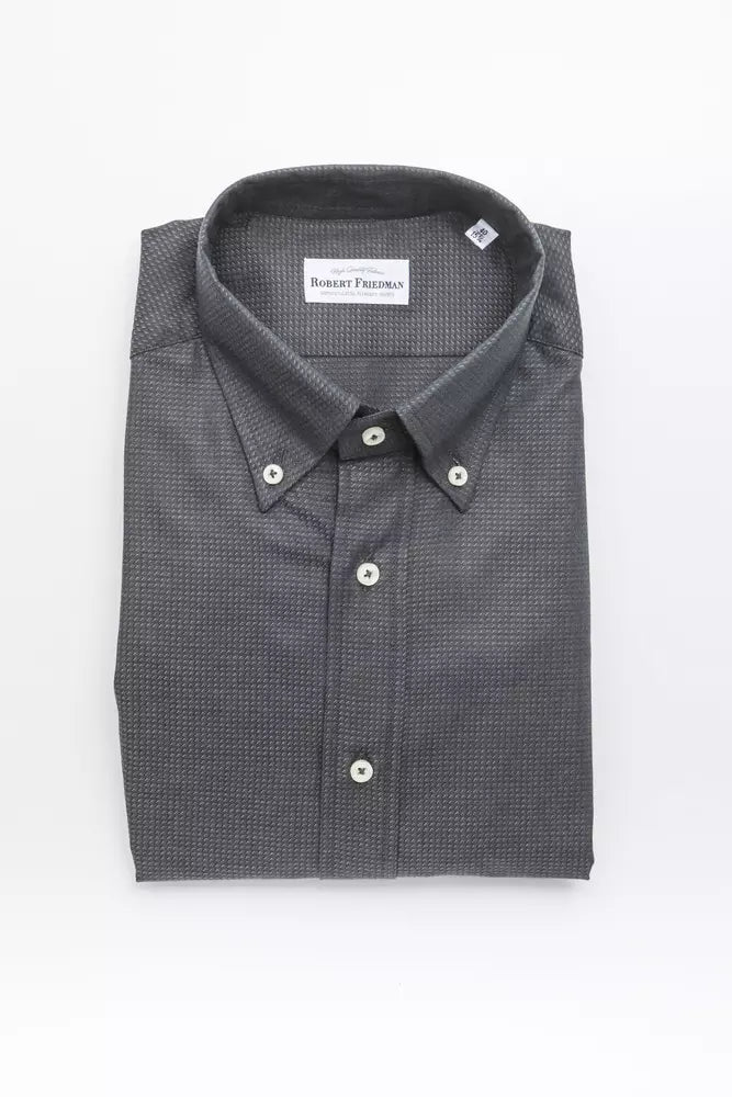 Robert Friedman Green Cotton Men Shirt | Regal Royce