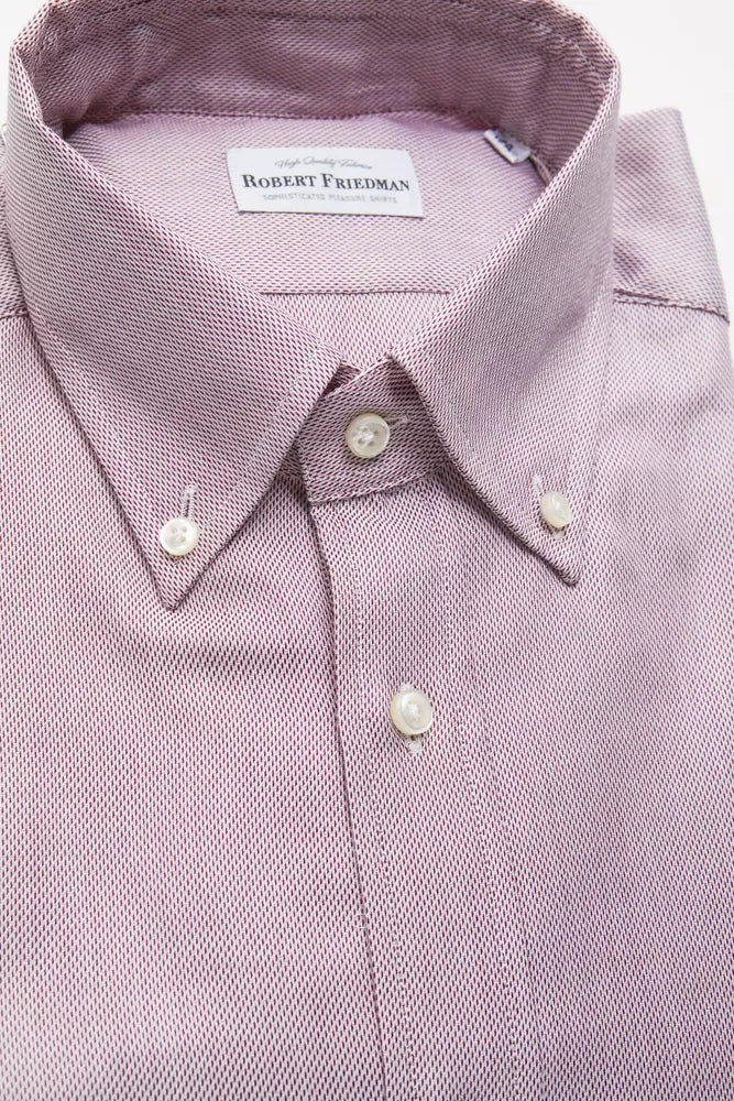 Robert Friedman Red Cotton Men's Shirt | Regal Royce