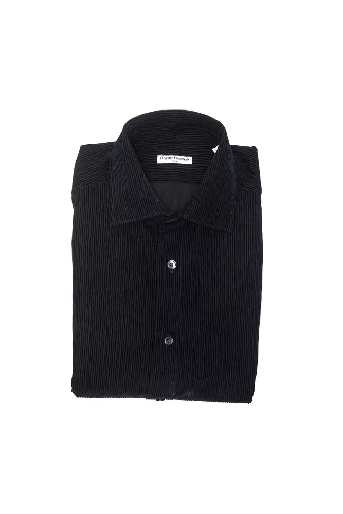 Robert Friedman Black Cotton Shirt