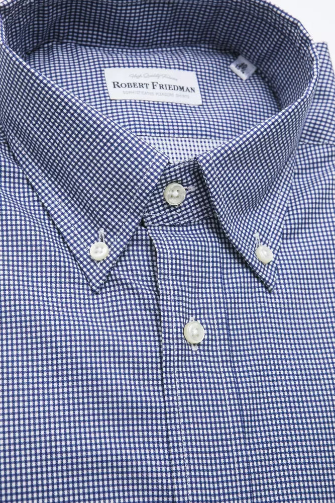Robert Friedman Blue Cotton Shirt