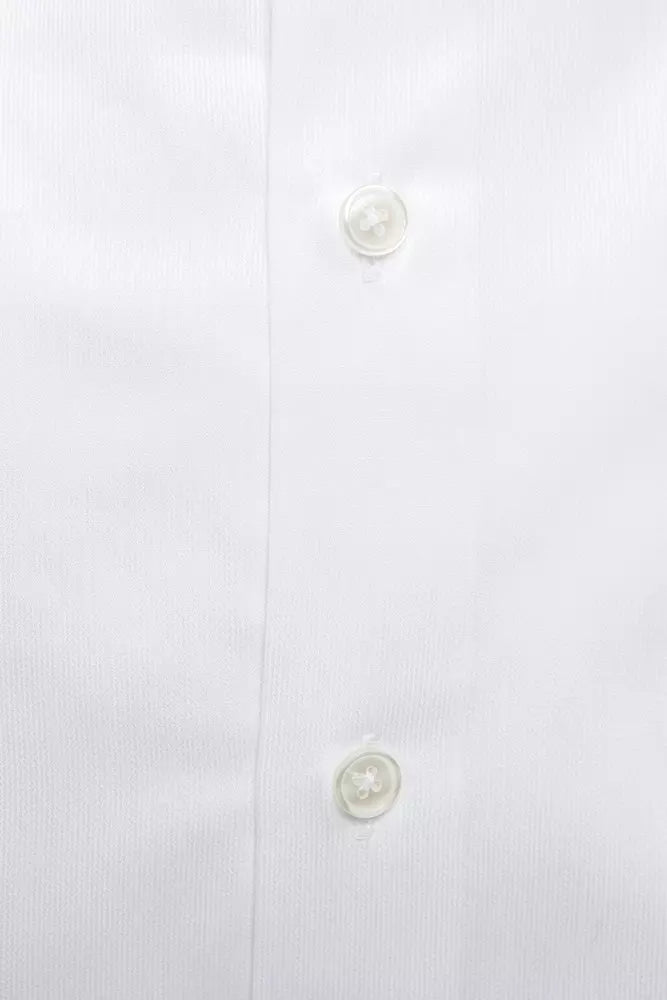 Robert Friedman White Cotton Men Shirt | Regal Royce