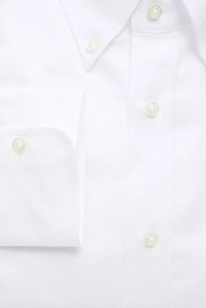 Robert Friedman White Cotton Men's Shirt | Regal Royce