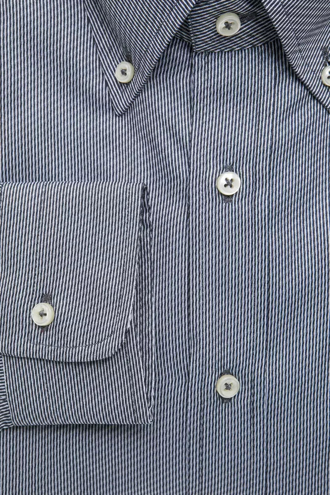 Robert Friedman Blue Cotton Shirt